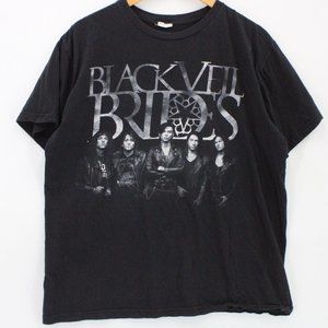 Vintage Bay Island X BLACK VEIL BRIDES Shirt Mens Black Rock Band Music XL
